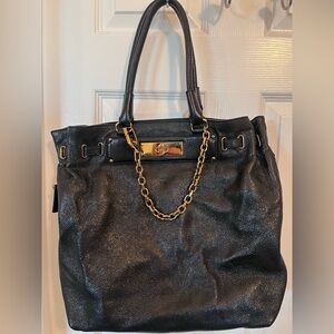 Elegant Escada Black Leather Shoulder